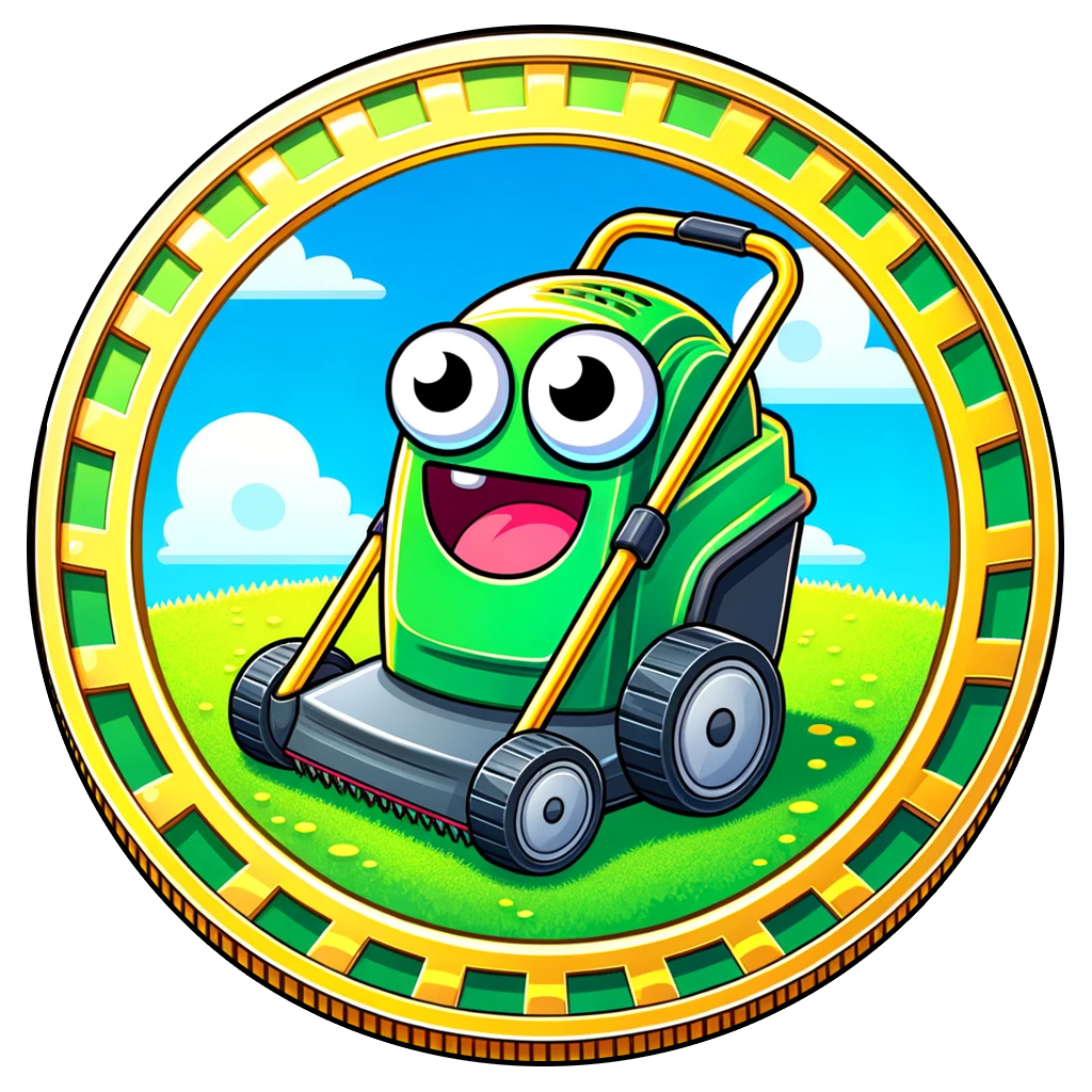 Lawnmower Coin Logo